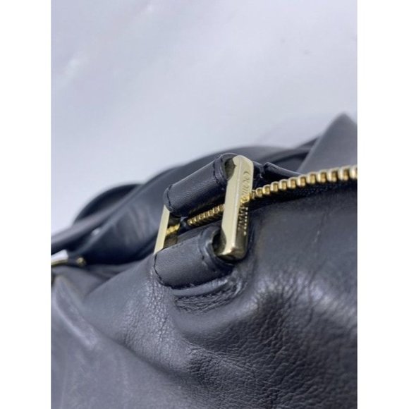 Jimmy Choo Justine Handbag Black Leather Shoulder Bag - Picture 2 of 12
